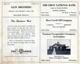 Guin Brothers, The Farmer, Deer Creek Oil Co., Farmers Coop Creamery, First National Bank, Otter Tail County 1925